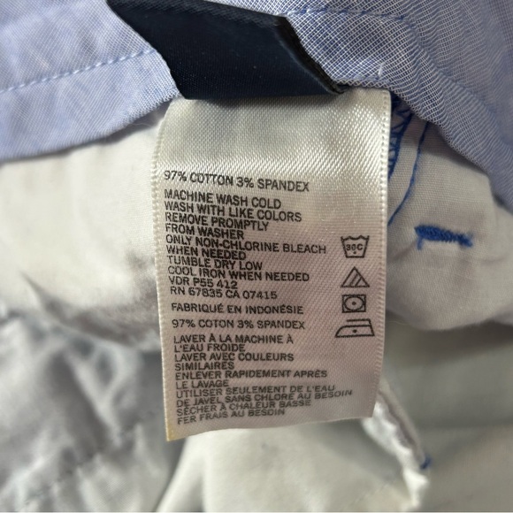 Nautica Men's Pants "Beacon" Cotton Spandex Blue Size 40/32 Spring Casual - Picture 6 of 6